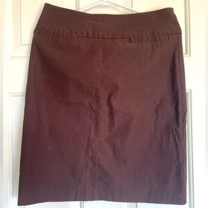 Reitmans Brown Stretchy Pencil Skirt - Chocolate Brown - Size 8 petite